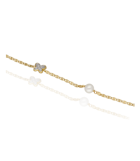 Pulsera mariposas Oro 18k