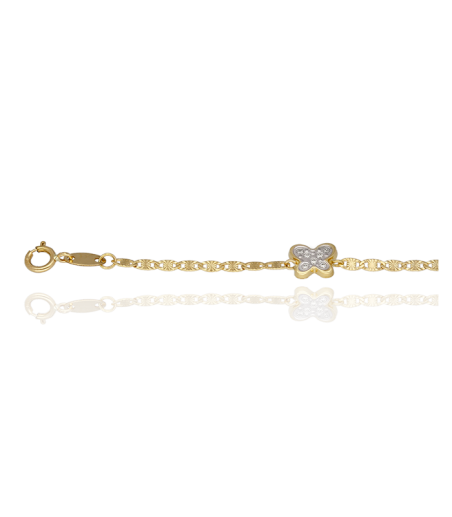 Pulsera mariposas Oro 18k