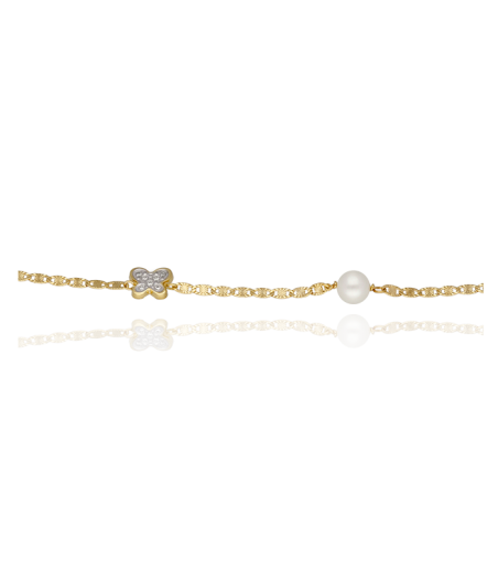 Pulsera mariposas Oro 18k