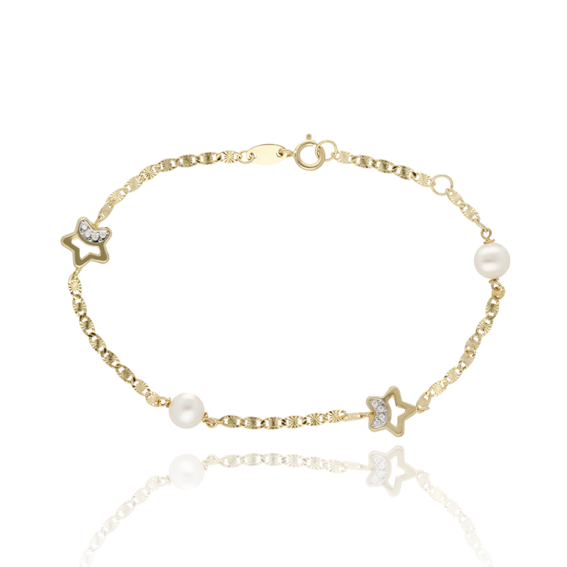 Pulsera "Tanit" Oro 18k. y perlas cultivadas