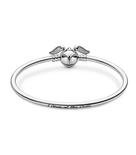 Pulsera PANDORA Rígida Moments con Cierre Snitch Dorada 598619C00