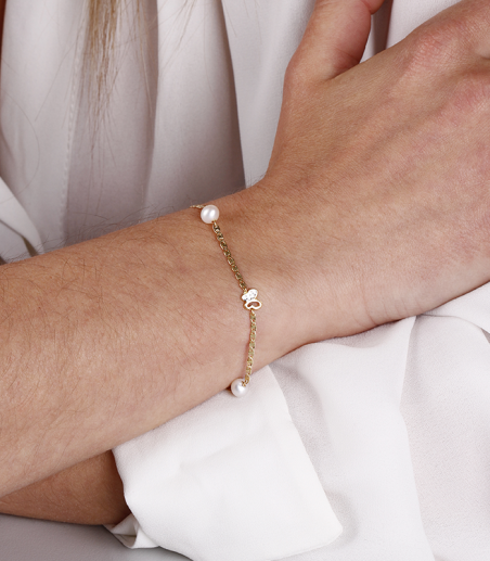 Pulsera "Puket" Oro 18k Perlas Cultivadas