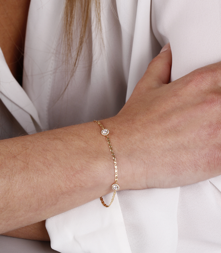 Pulsera "Ice Star" oro 18k