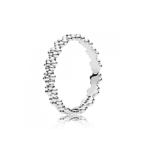 Anillo Pandora de plata con Margaritas