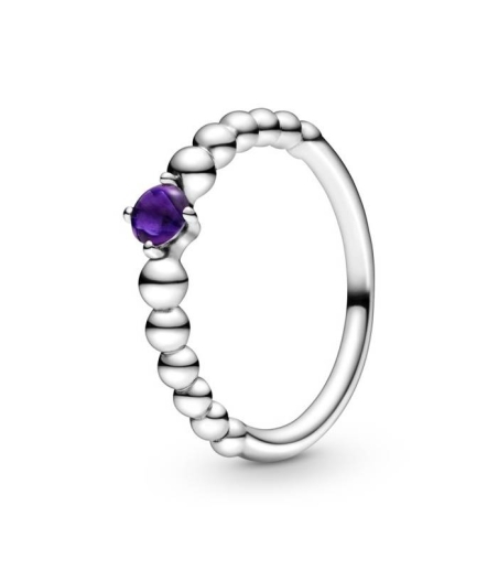 Anillo Pandora Esferas en Morado