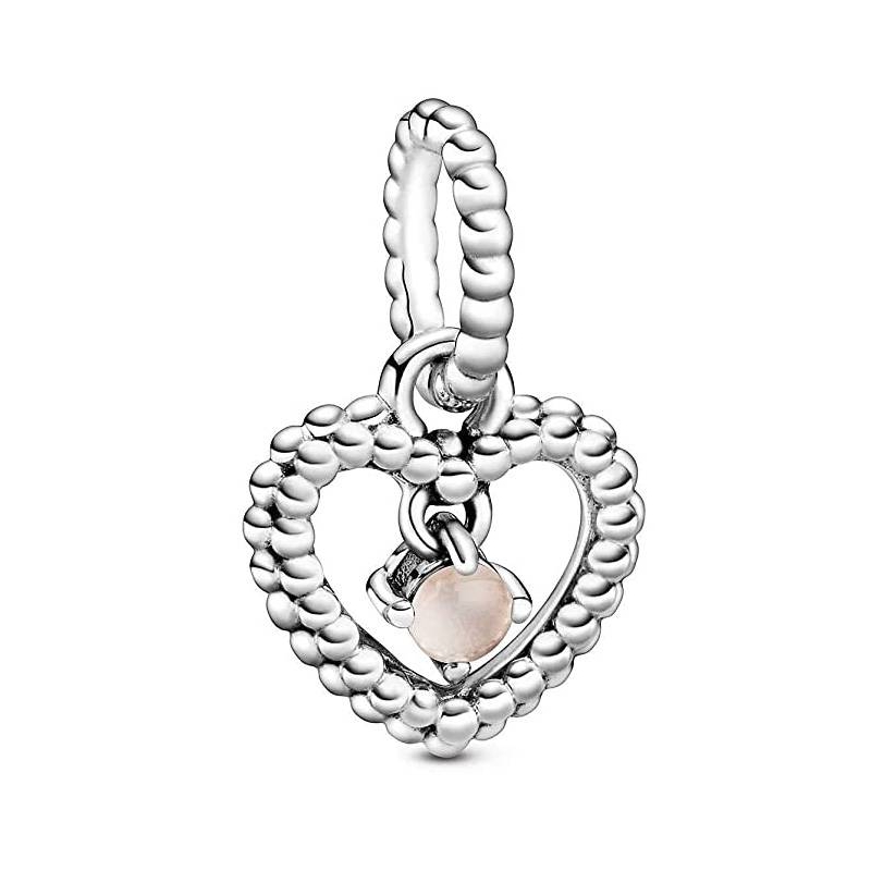 Charm Corazón Pandora en Rubor Rosa