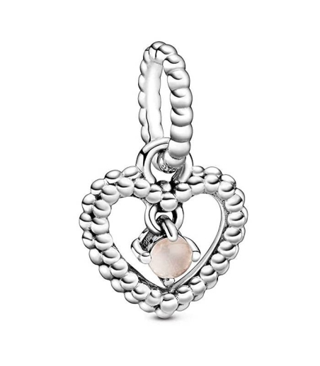 Charm Corazón Pandora en Rubor Rosa