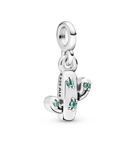 Charm Pandora Cactus con cristales verdes 798372NRG