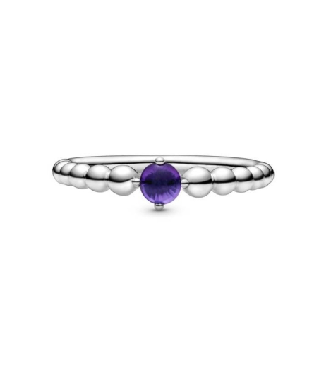 Anillo Pandora Esferas en Morado