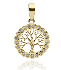 Colgante Árbol de Oro 18k