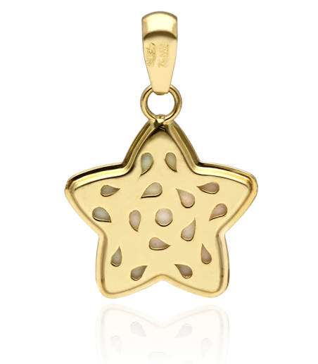 Colgante "Estrella de Nacar" Oro 18k y Nacar