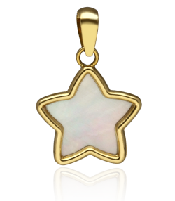 Colgante "Estrella de Nacar" Oro 18k y Nacar