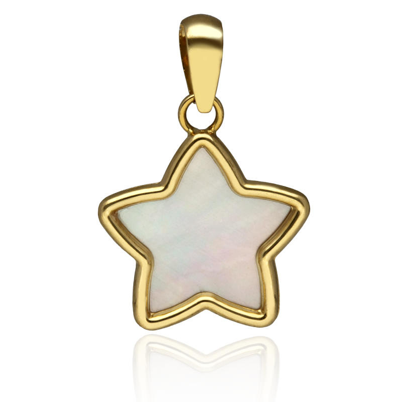 Colgante Estrella Oro 18k y