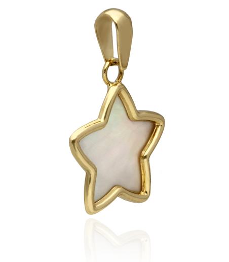 Colgante "Estrella de Nacar" Oro 18k y Nacar