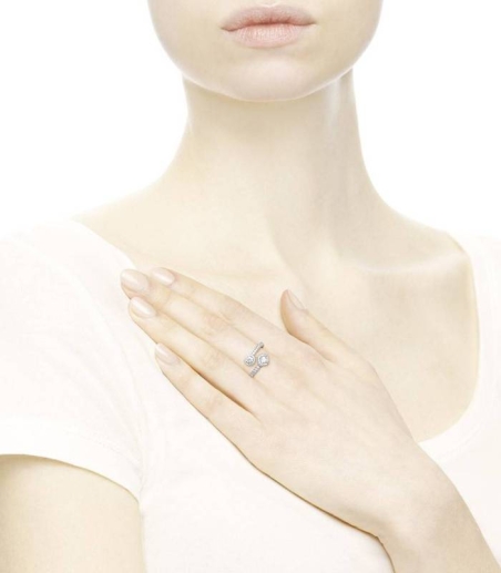 Anillo en plata de ley Elegancia Abstracta 191031CZ