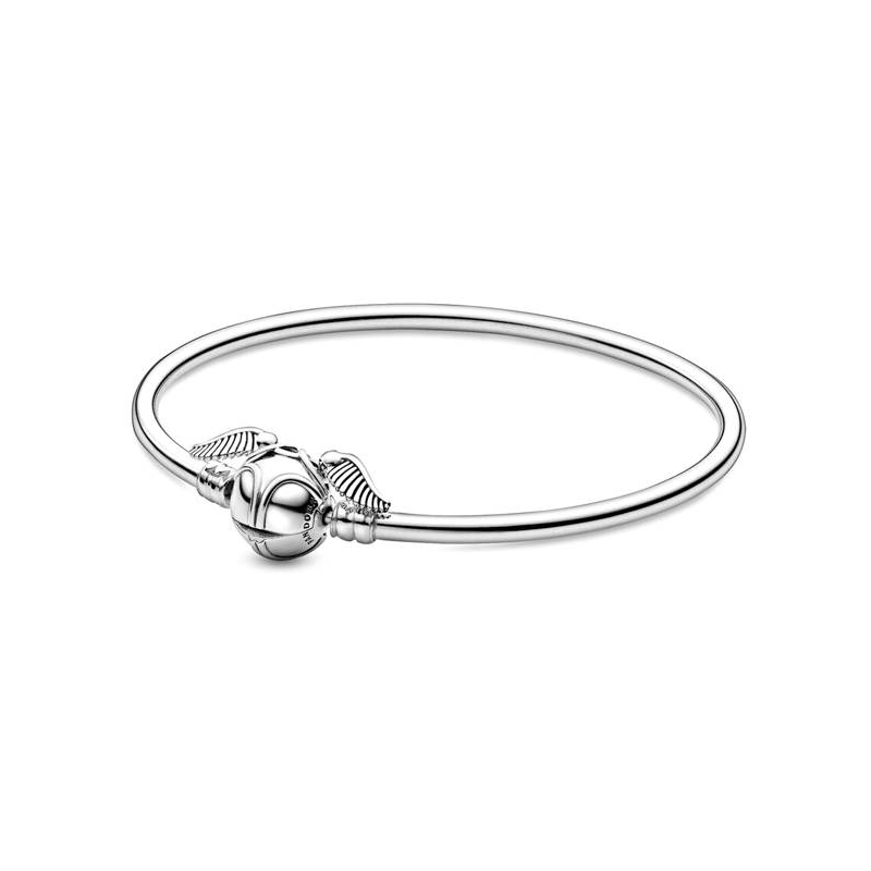 Pulsera PANDORA Rígida Moments con Cierre Snitch Dorada 598619C00