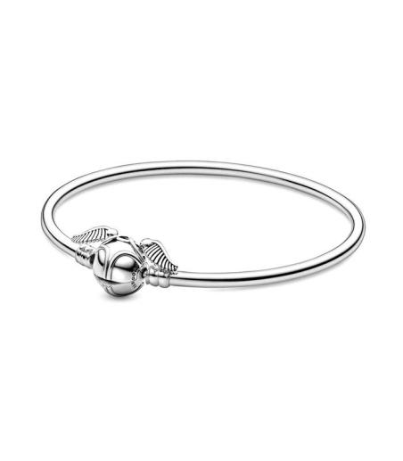 Pulsera PANDORA Rígida Moments con Cierre Snitch Dorada 598619C00