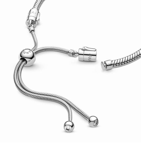 Pulsera Moments en plata de ley Deslizante para charms 597125CZ