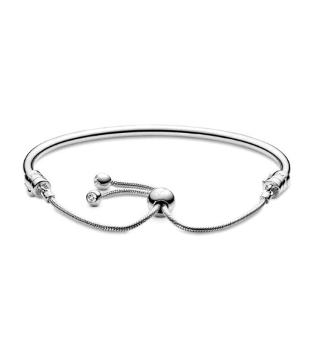 Pulsera Moments en plata de ley Rígida cierre deslizante 597953CZ