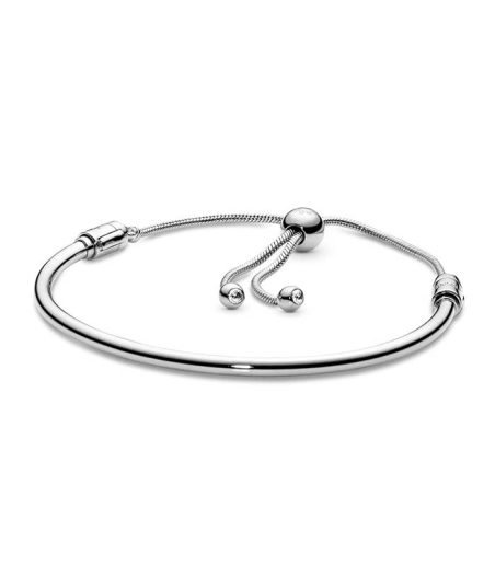 Pulsera Moments en plata de ley Rígida cierre deslizante 597953CZ