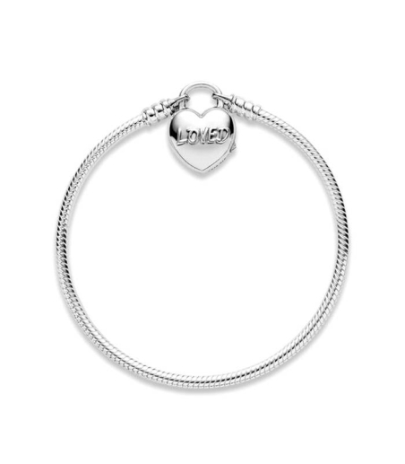 Pulsera Moments en plata de ley Corazón Amado 597806