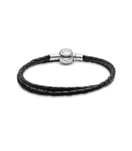 Pulsera Pandora Cuero Negro 590745CBK-D