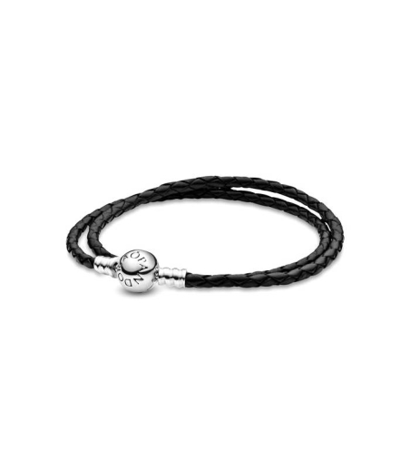 Pulsera Pandora Cuero Negro 590745CBK-D