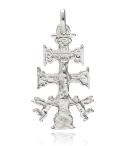 Colgante Cruz Caravaca Cristo y Virgen