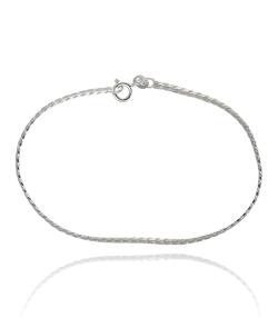 PULSERA "SNAKE BI" PLATA DE PRIMERA LEY 19 CM