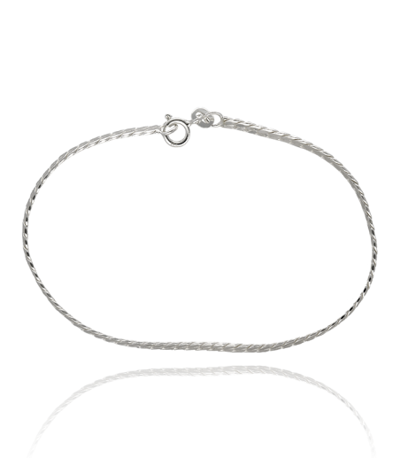 PULSERA "SNAKE BI" PLATA DE PRIMERA LEY 19 CM