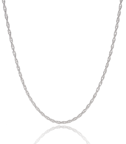 CADENA "DELPHINE" PLATA DE LEY 40 CM