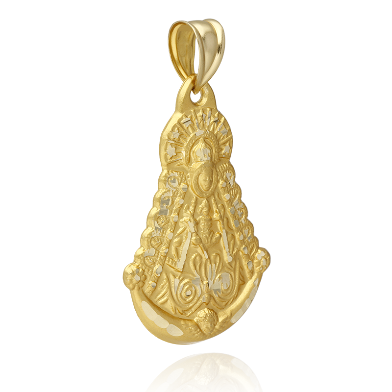 Medalla Oro 18k Virgen del Rocío Grande