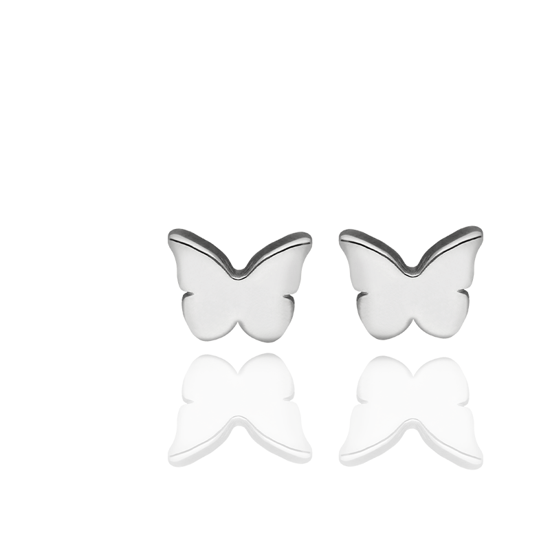 Pendientes Mariposa en Plata de Primera Ley