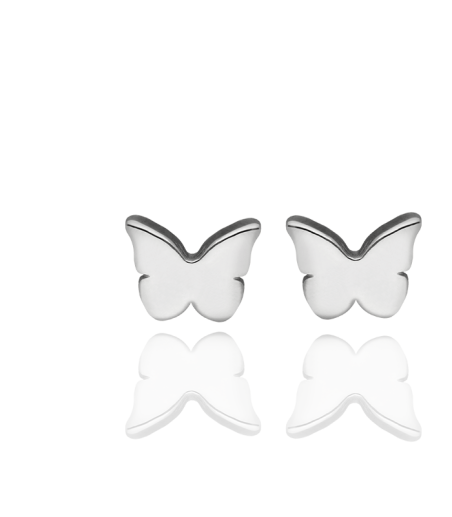 Pendientes Mariposa en Plata de Primera Ley