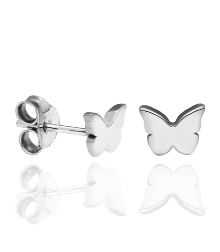 Pendientes Mariposa en Plata de Primera Ley