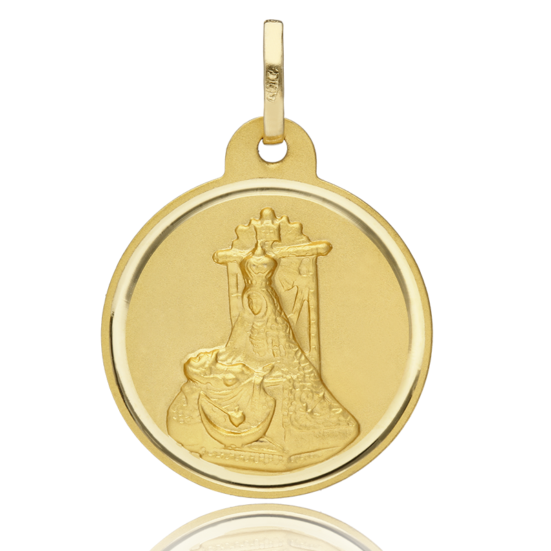 Medalla Virgen de las Angustias oro 18k