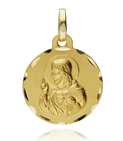 Escapulario Virgen del Carmen y Corazón Jesús 16mm
