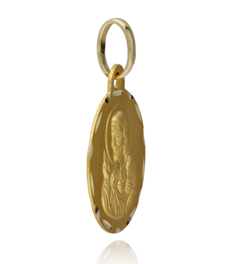 Escapulario Virgen del Carmen y Corazón Jesús 16mm