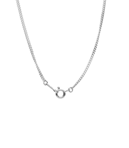CADENA "FIZZ" PLATA DE LEY 50 CM