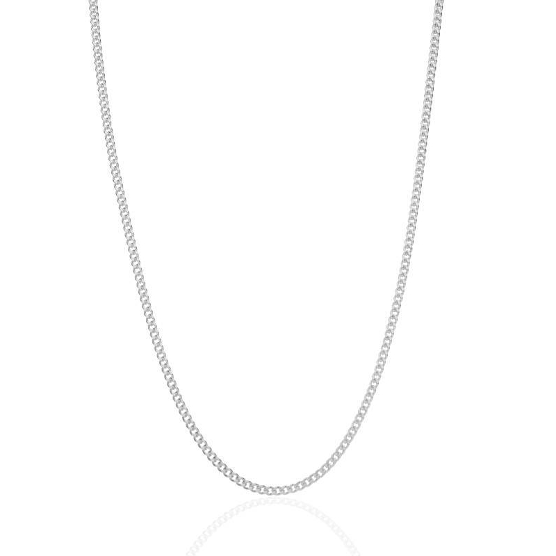 CADENA "FIZZ" PLATA DE LEY 50 CM