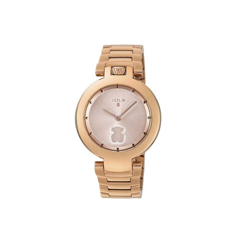 Reloj Crown de acero IP rosado 700350280