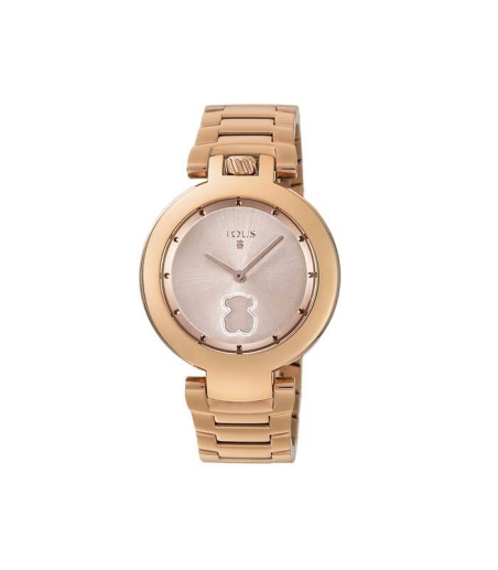 Reloj Crown de acero IP rosado 700350280