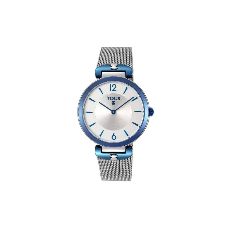 Reloj S-Mesh bicolor acero/IP azul 800350830