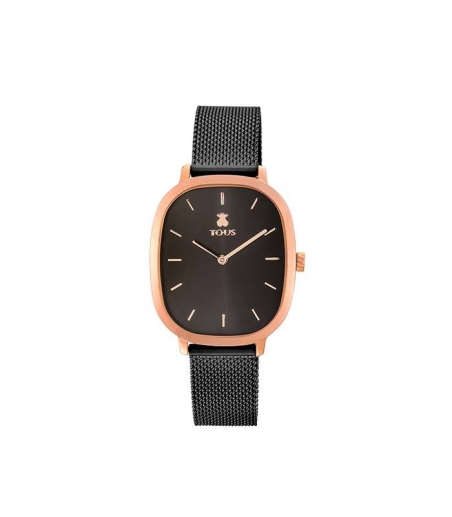 Reloj Heritage de acero IP rosado/IP negro 900350405