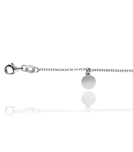 Pulsera Plata con 5 Chapitas