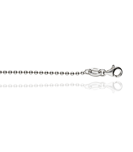 Pulsera de bolas en Plata con Corazón