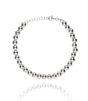 Pulsera Bolas "Globe 6 mm" Plata de Ley