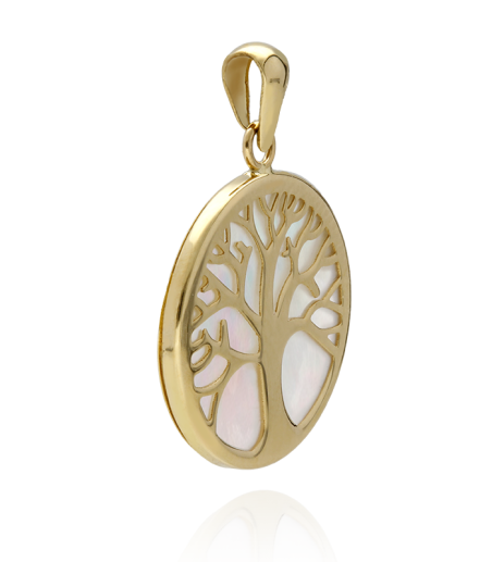 Colgante "Árbol de la Vida" Oro 18k y Nacar