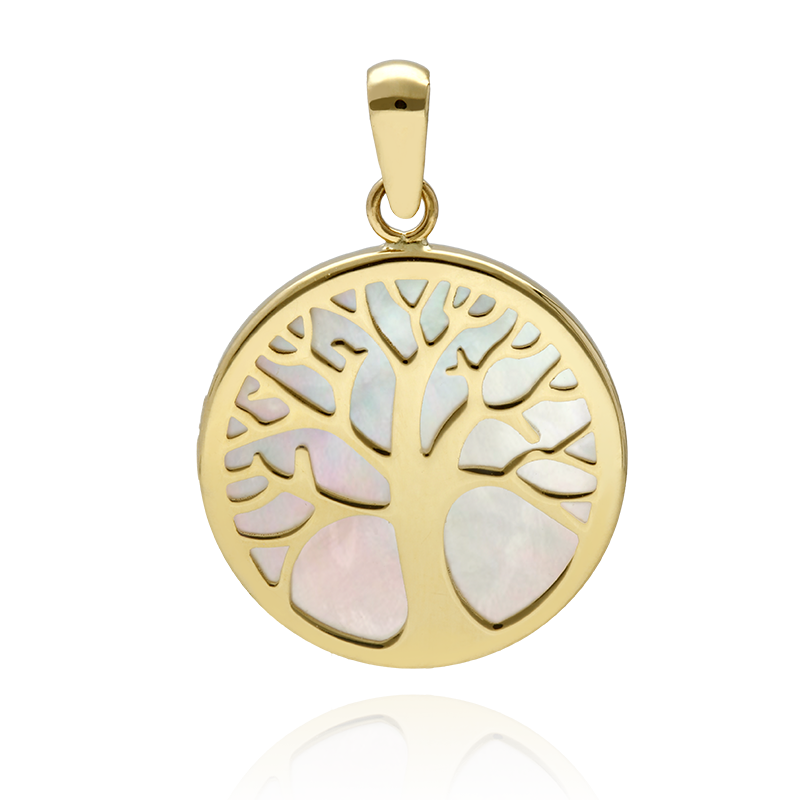 Colgante "Árbol de la Vida" Oro 18k y Nacar