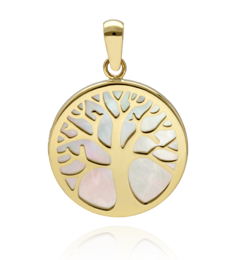 Colgante "Árbol de la Vida" Oro 18k y Nacar